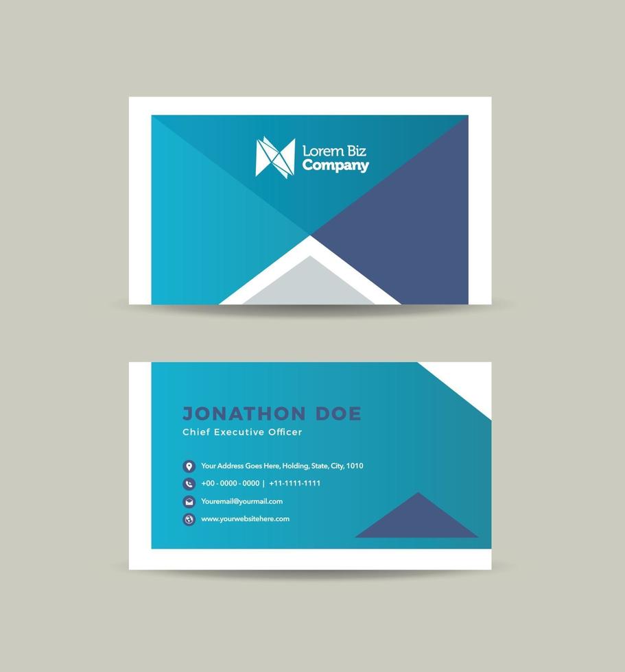 Corporate Business Card Design or Visiting Card And Personal Business Card vector