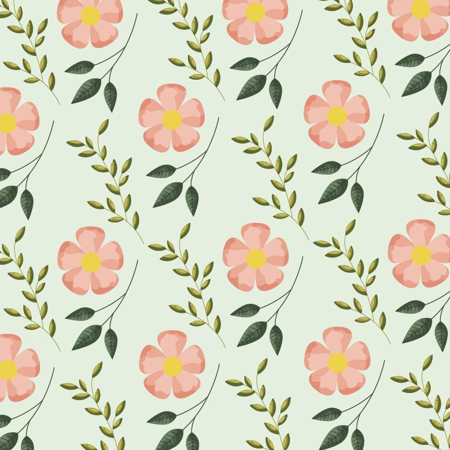 hermoso fondo floral patrón decorativo vector