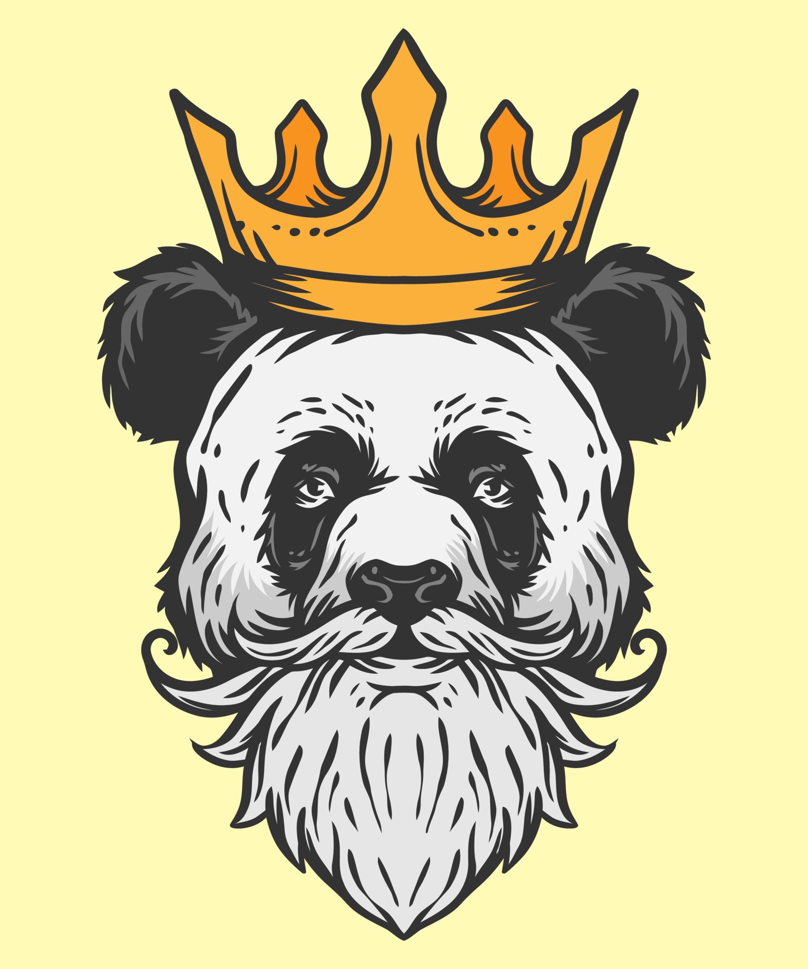 King Of Panda Illustration Vector Art At Vecteezy King Of Panda Illustration Vector Art At Vecteezy