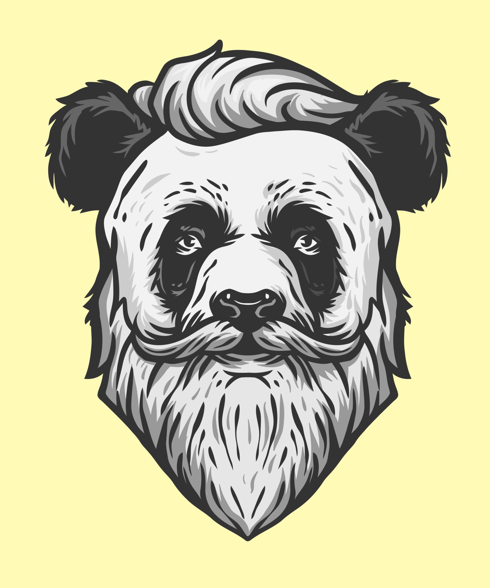 panda cool man illustration 1969362 Vector Art at Vecteezy