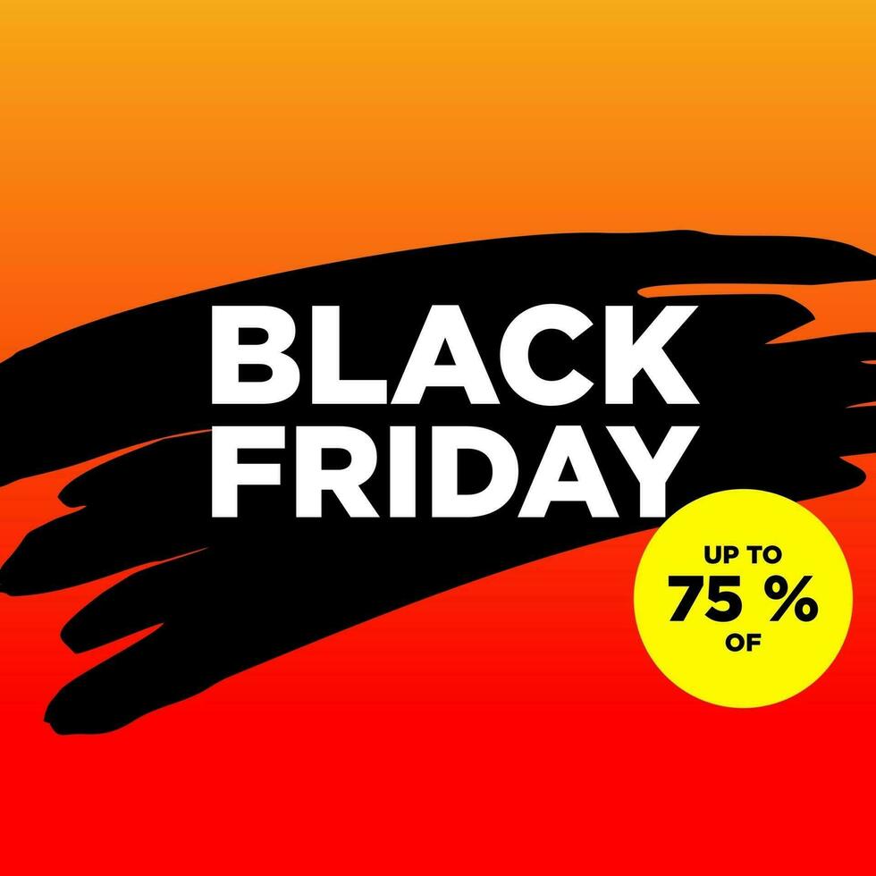 black friday banner template vector