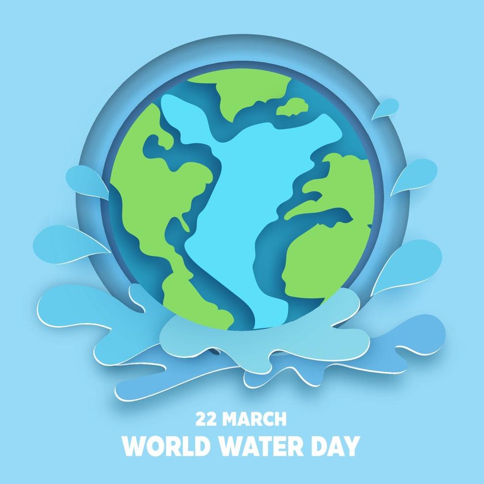 world water day background. 1969426 Vector Art at Vecteezy