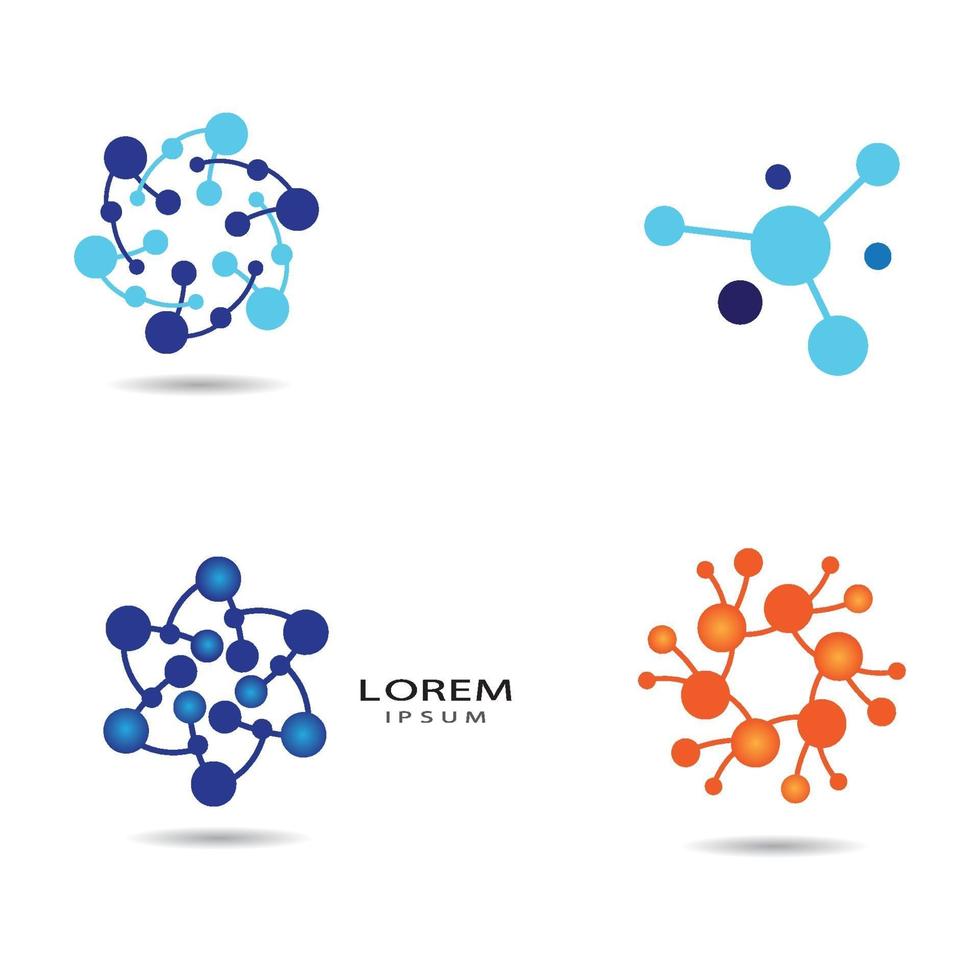 Molecule logo images vector