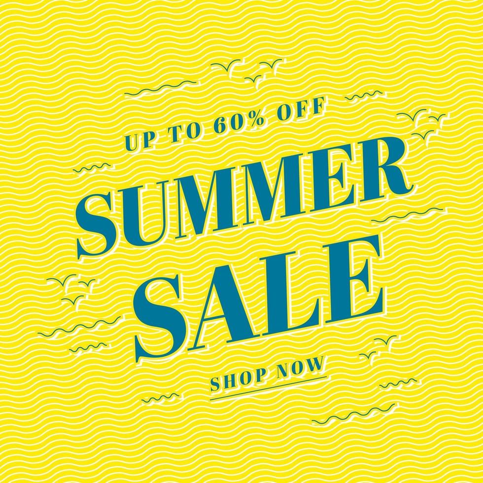 Summer sale banner template design, Big sale special offer. end of season special offer banner. vector