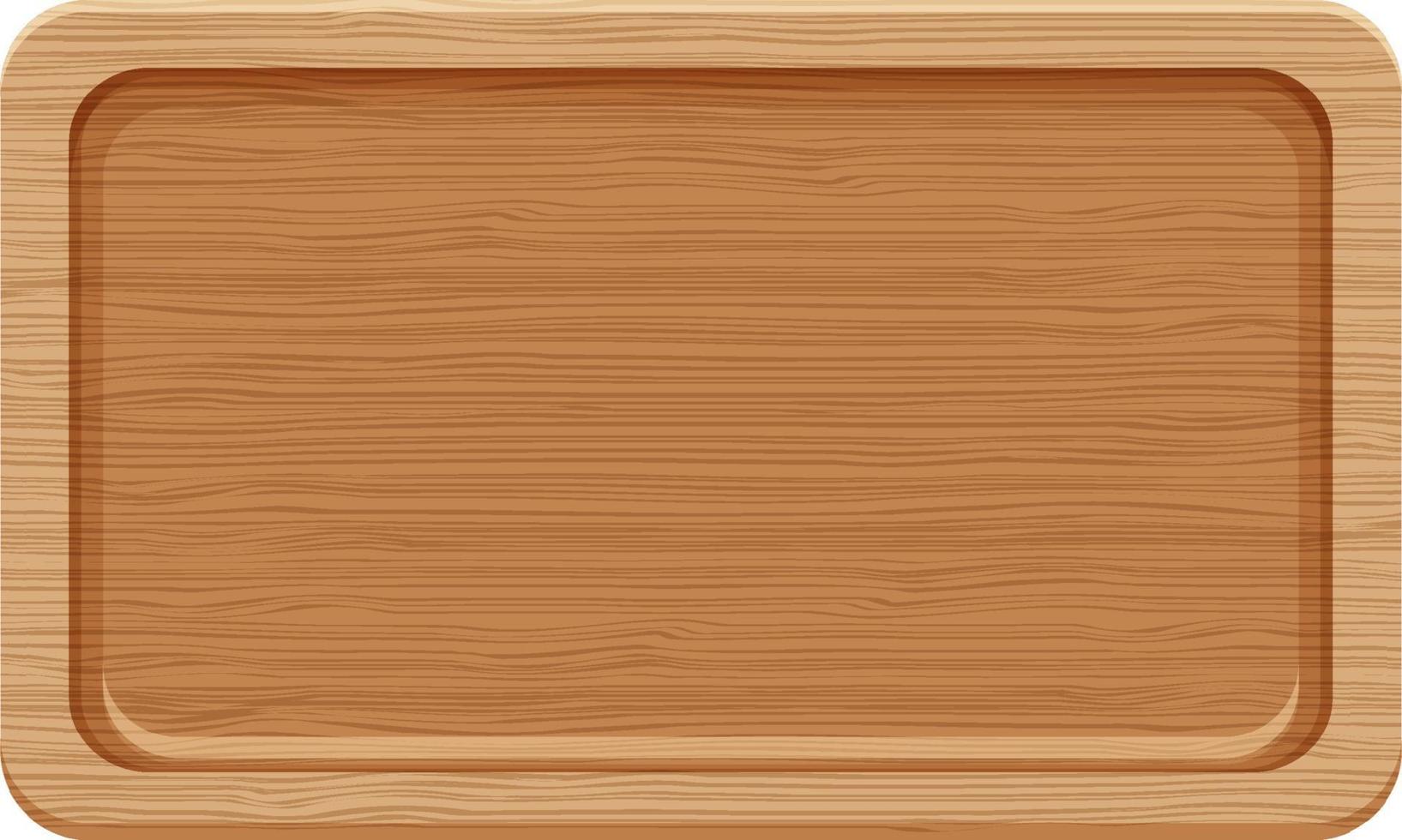 A wooden cutting board isolated vector