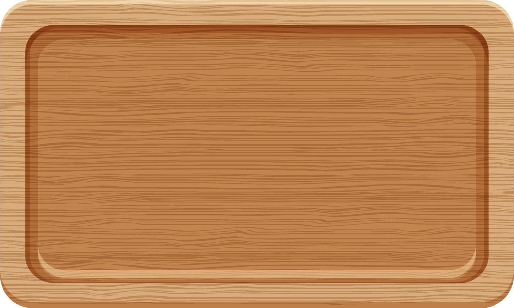 A wooden cutting board isolated vector