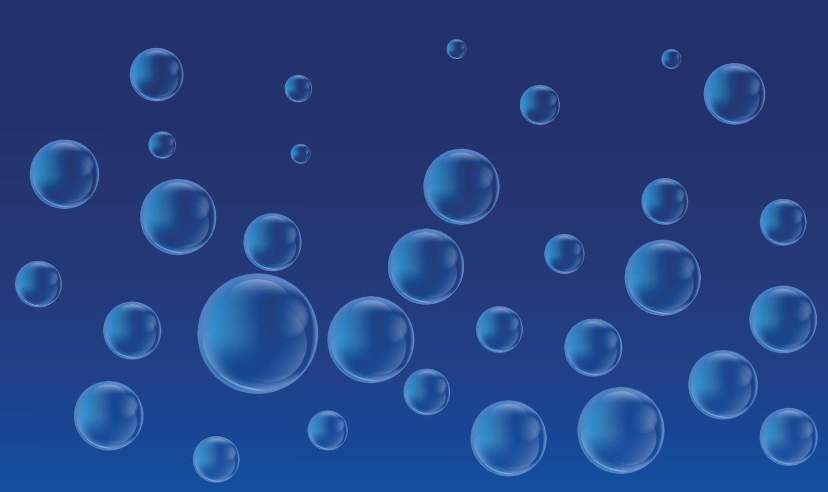 Fondo de burbujas azules, diseño vectorial, arte abstracto vector