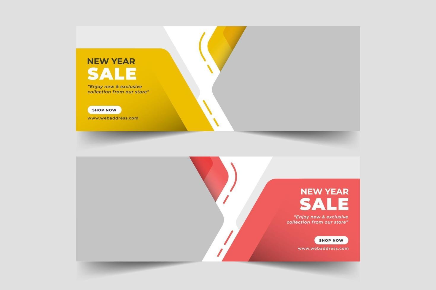 Sale web banner for social media vector
