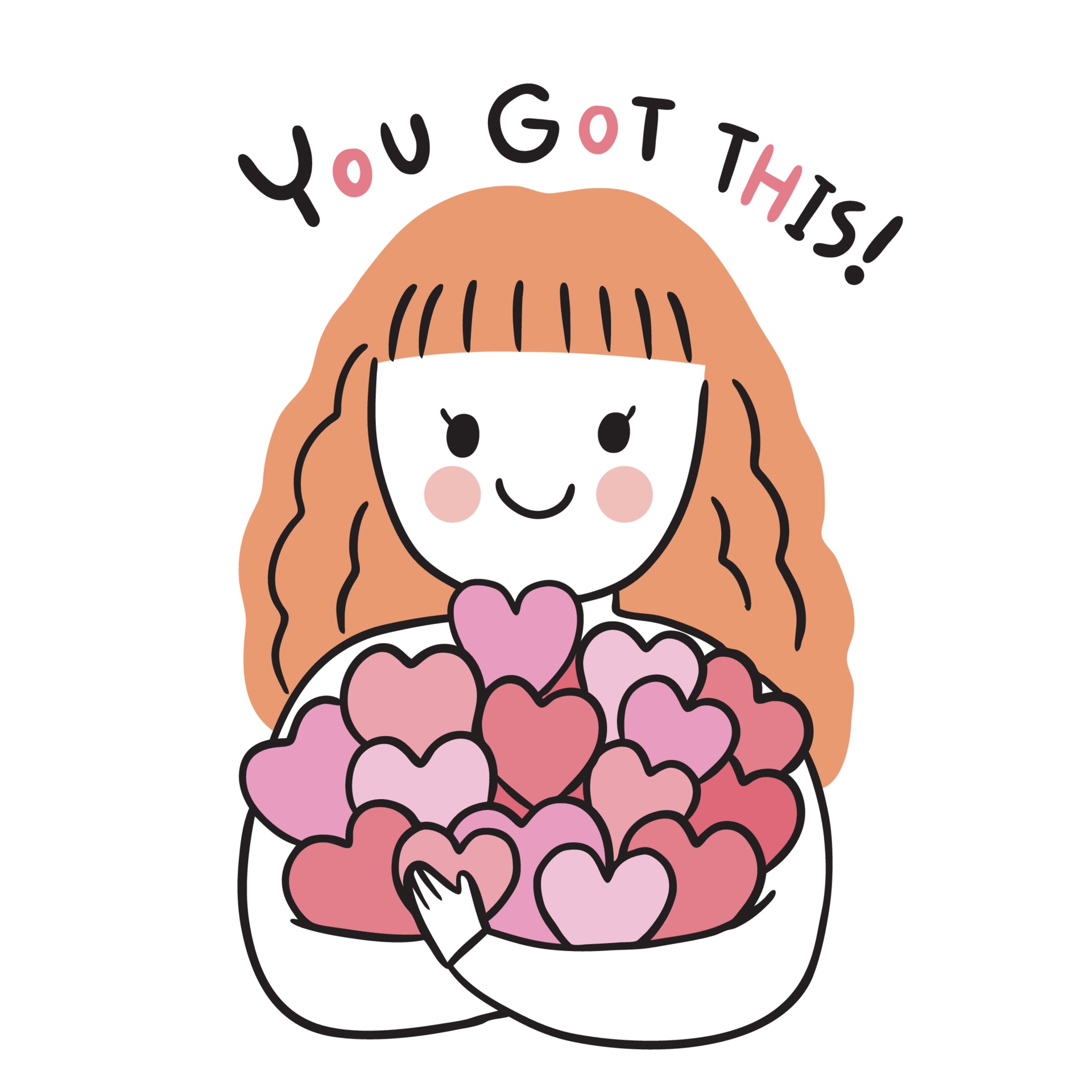 Hand draw cartoon cute Valentine's day, Woman and many hearts vector. 1970496 Vector Art at Vecteezy Hand draw cartoon cute Valentine's day, Woman and many hearts vector. 1970496 Vector Art at Vecteezy