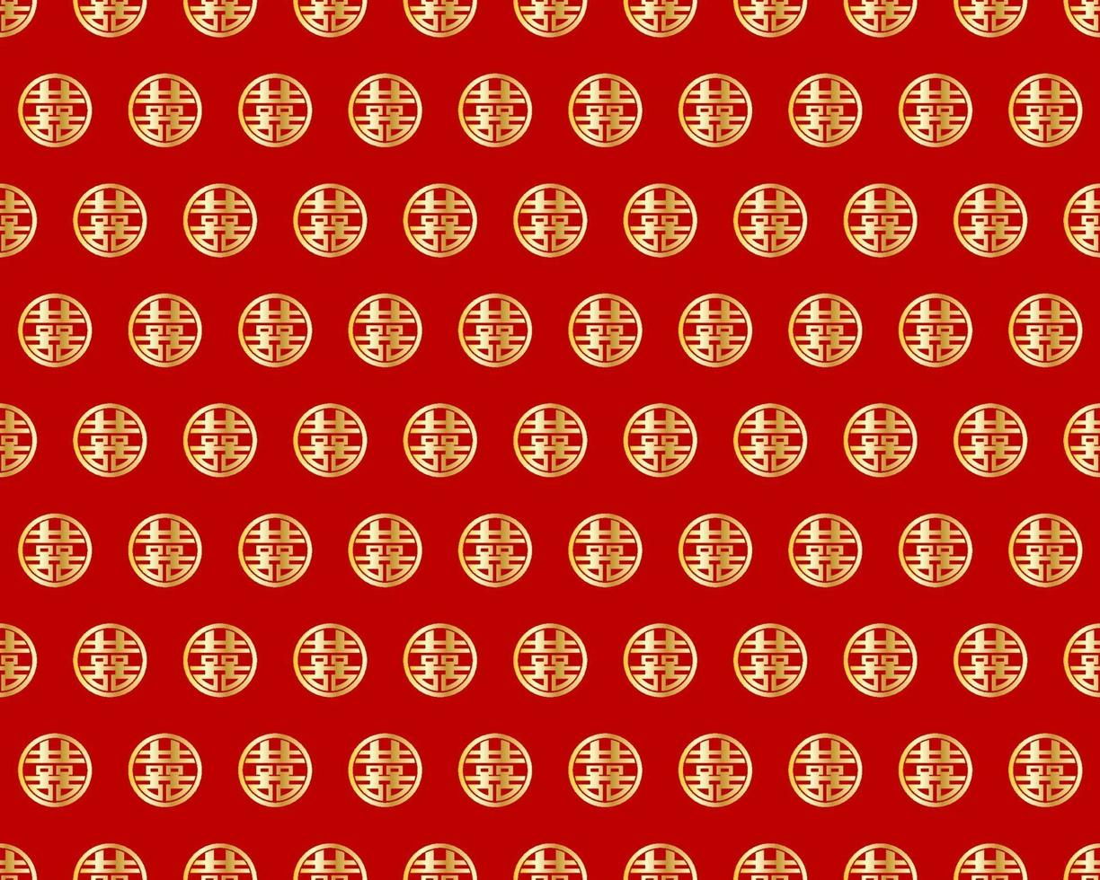 Abstract. Chinese seamless pattern. oriental pattern red-gold background. Design for pillow, print, fashion, clothing, fabric, gift wrap. Vector. vector