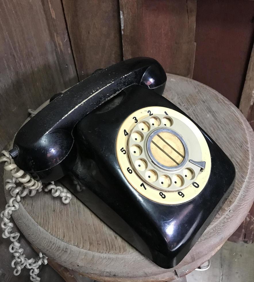Old rotary telephone photo