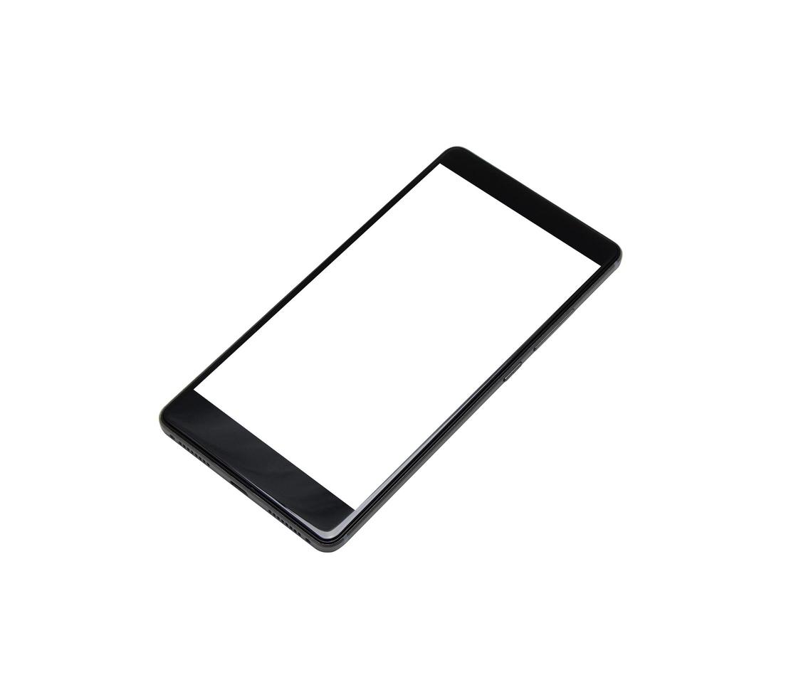 Smartphone mock-up on a white background photo