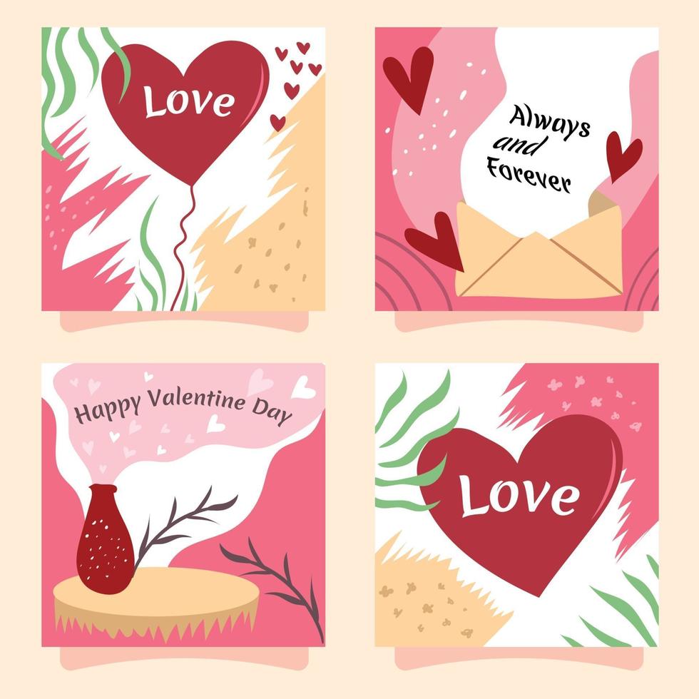 Valentine Dinner Card vector