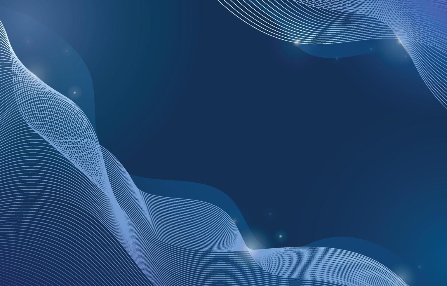 Fondo de onda geométrica azul abstracto vector