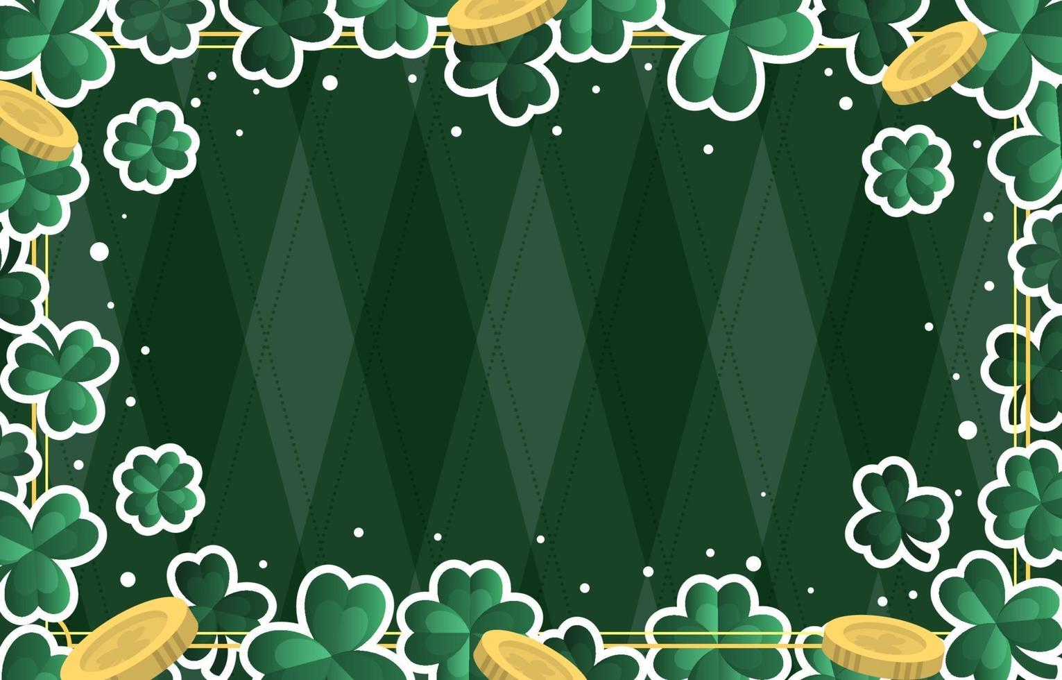 St. Patrick's Day Clover Background vector