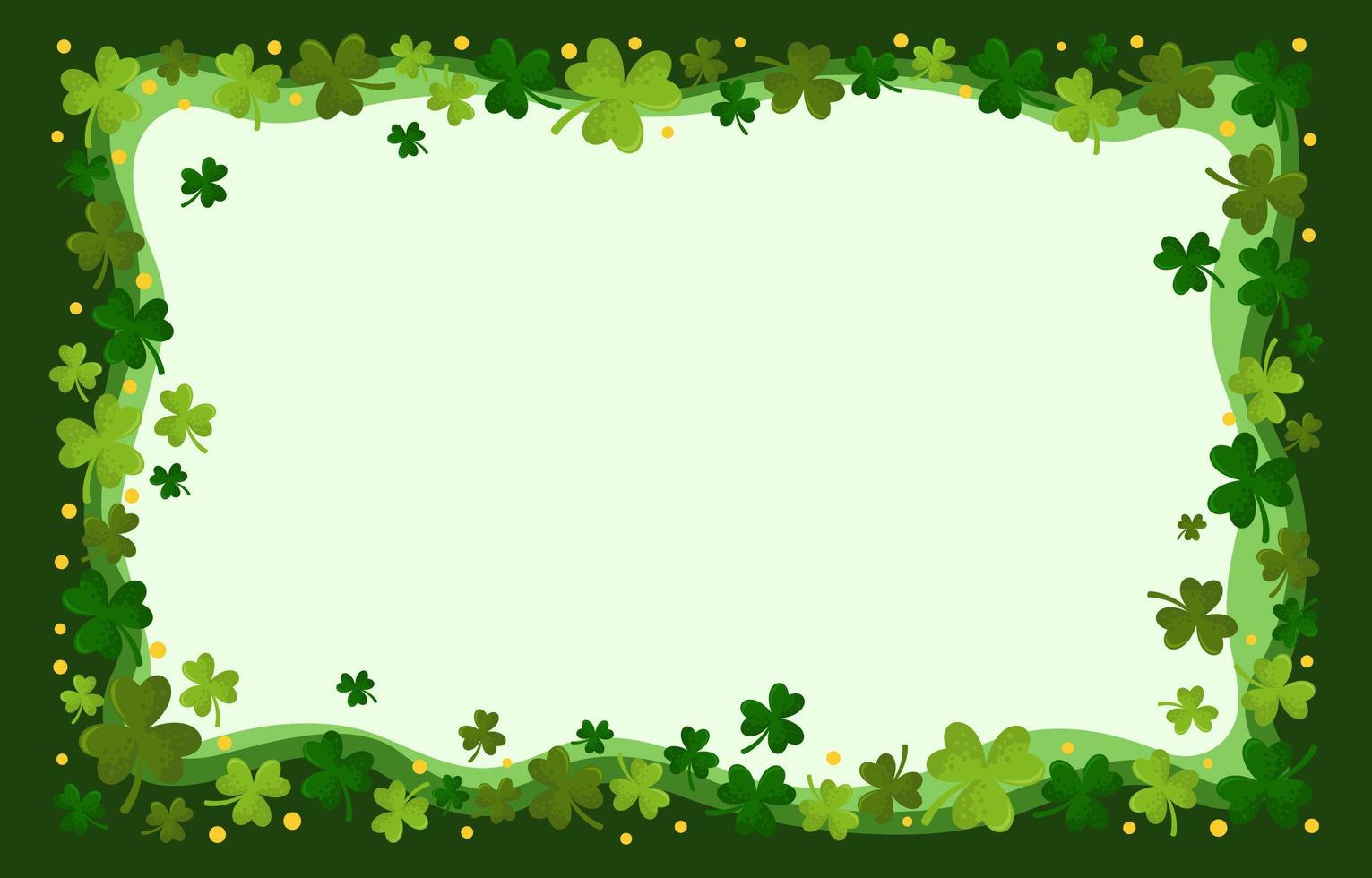 Shamrock Background Border vector