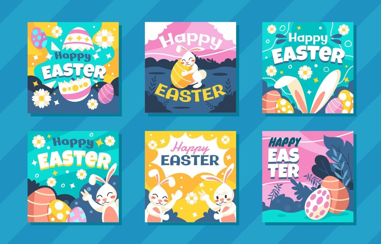 increíble celebración de pascua vector