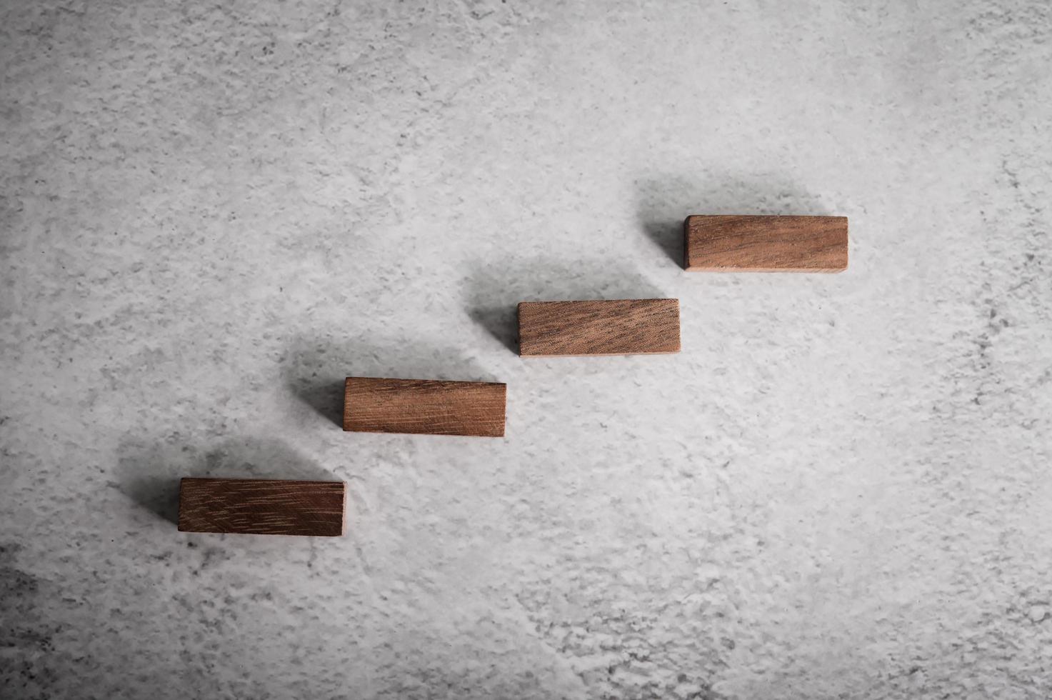 Wooden blocks, used for domino games photo