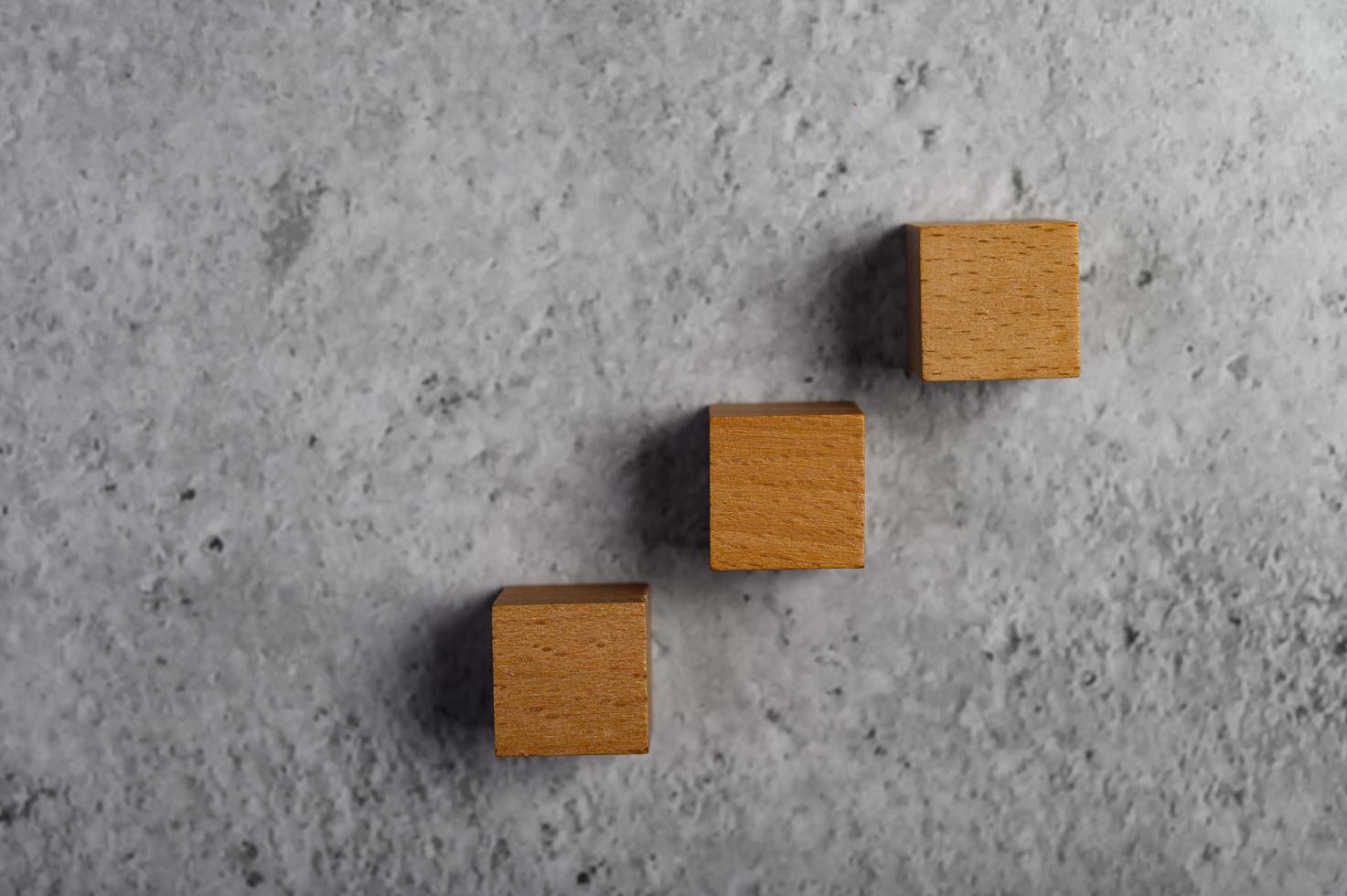 Wooden blocks, used for domino games photo