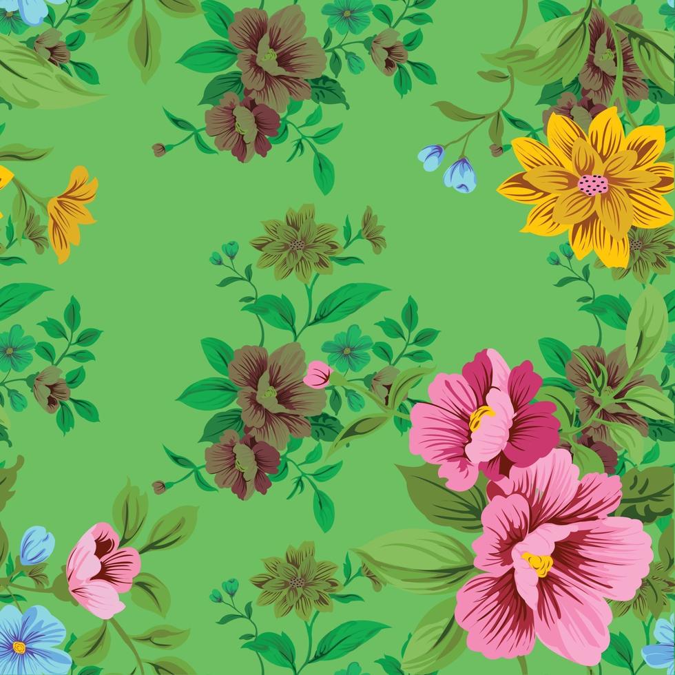 flower cute seamless pattern background vector