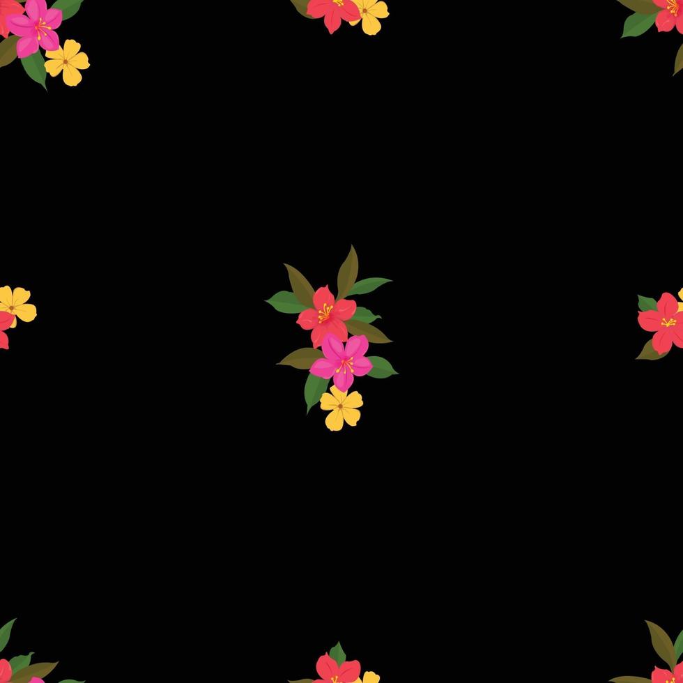 flower cute seamless pattern background vector