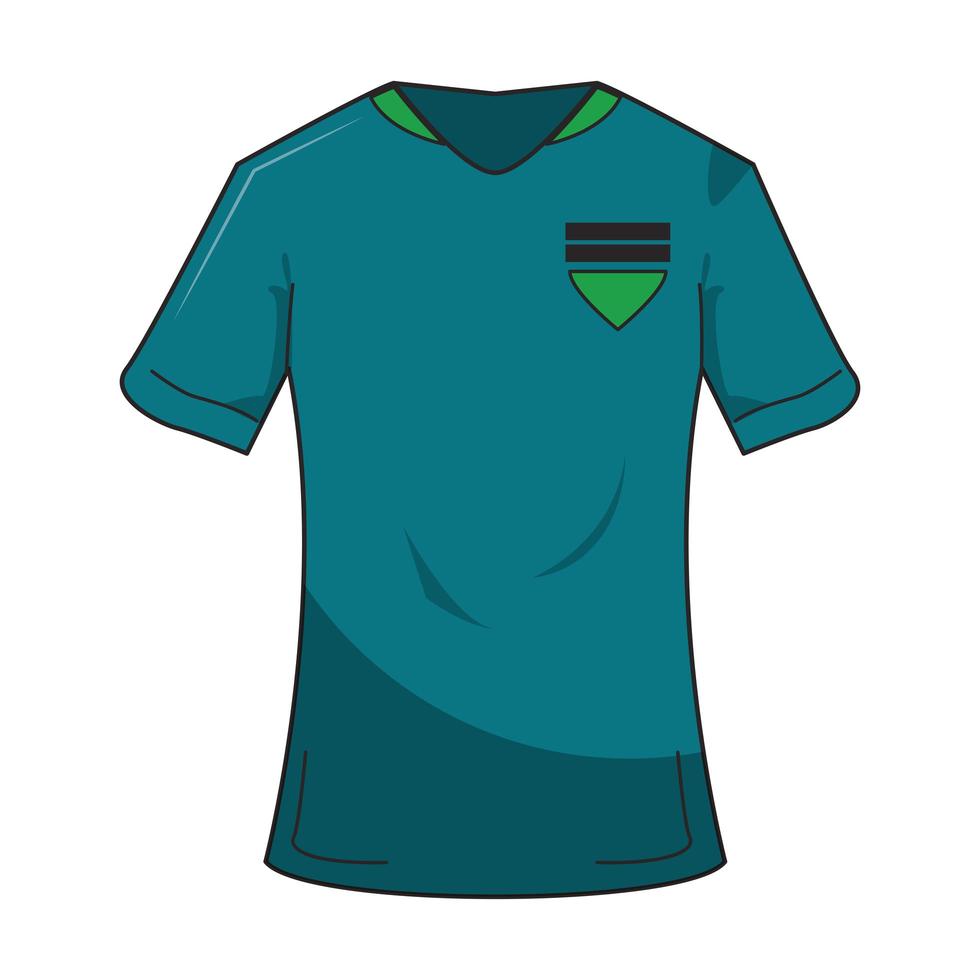 camiseta de jugador de fútbol ropa deportiva vector