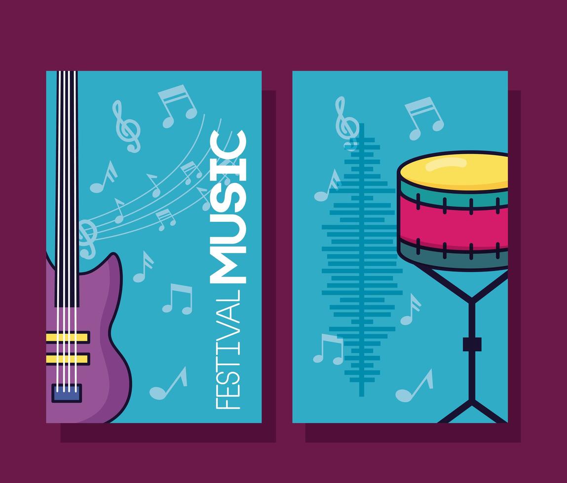 Music festival poster vector