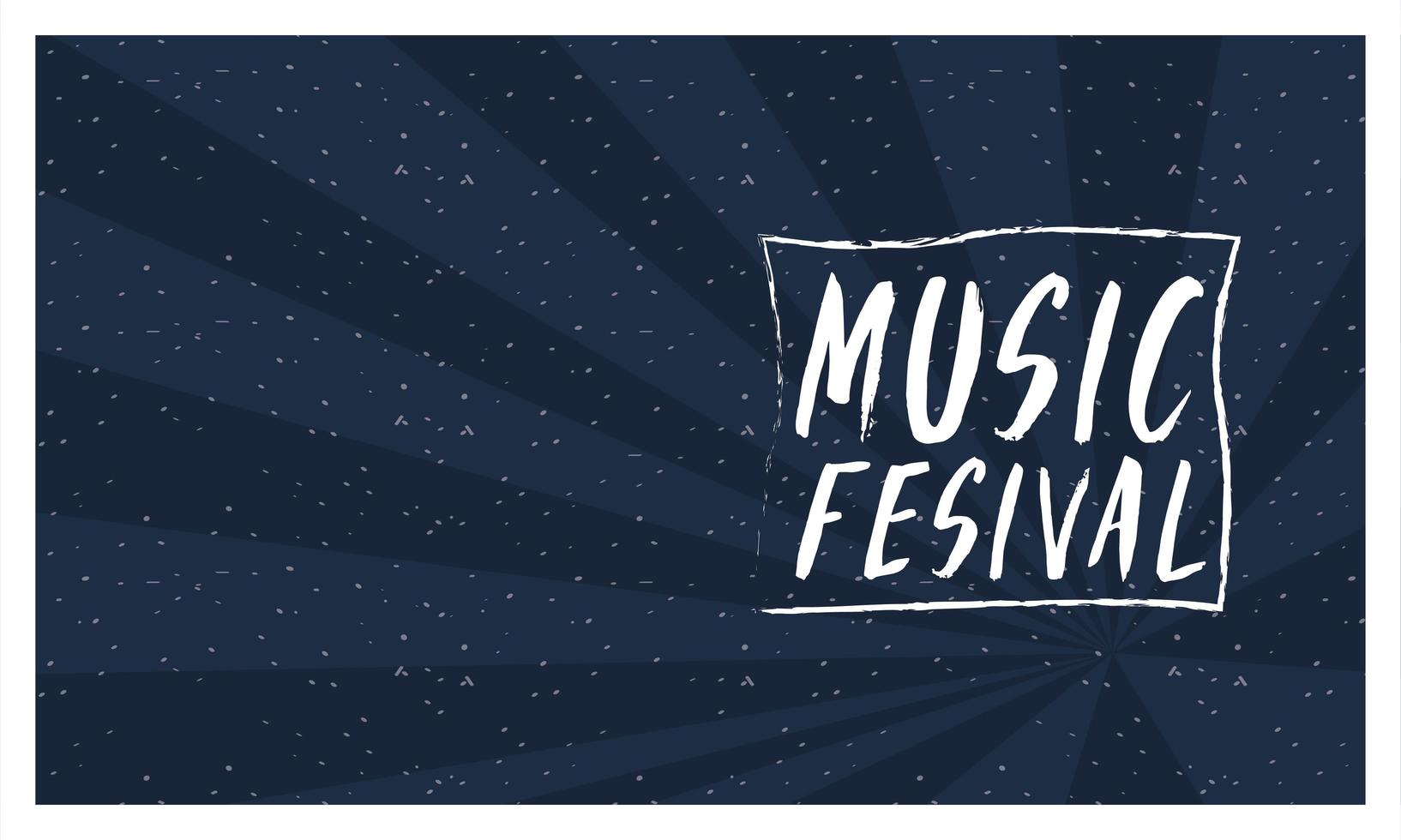 music festival entertainment invitation poster vector