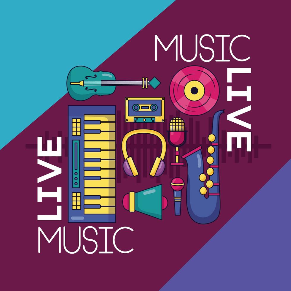 Music festival poster vector