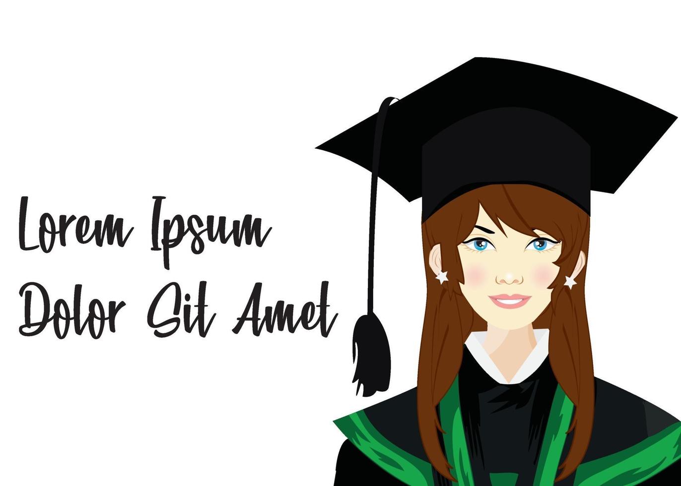 graduation ceremony concept vector