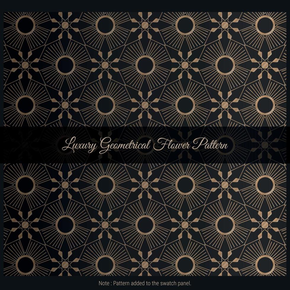 Luxury Geometrical Flower Pattern Background vector