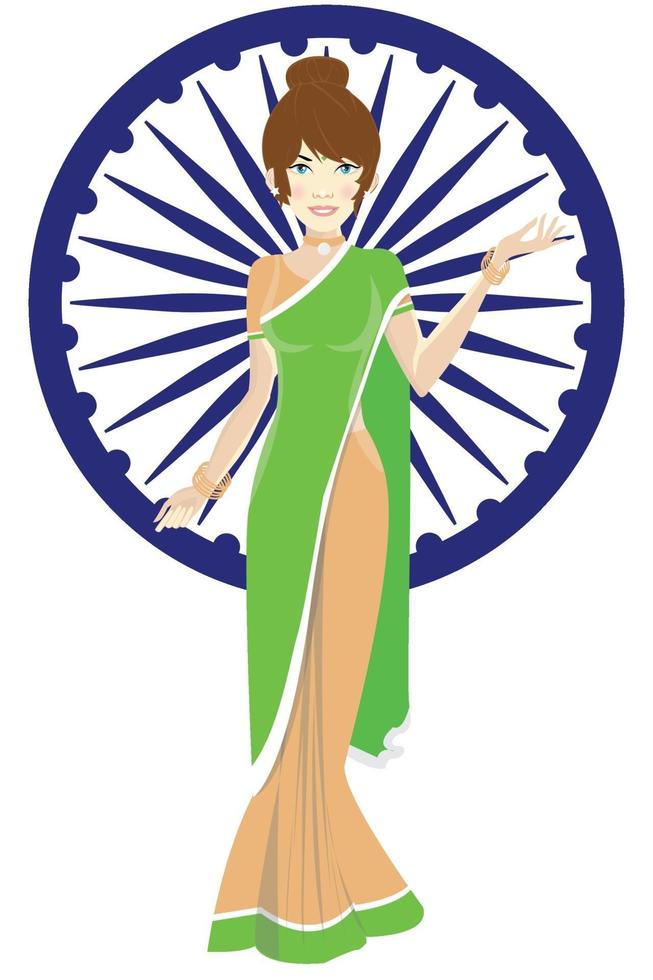 Indian national day vector