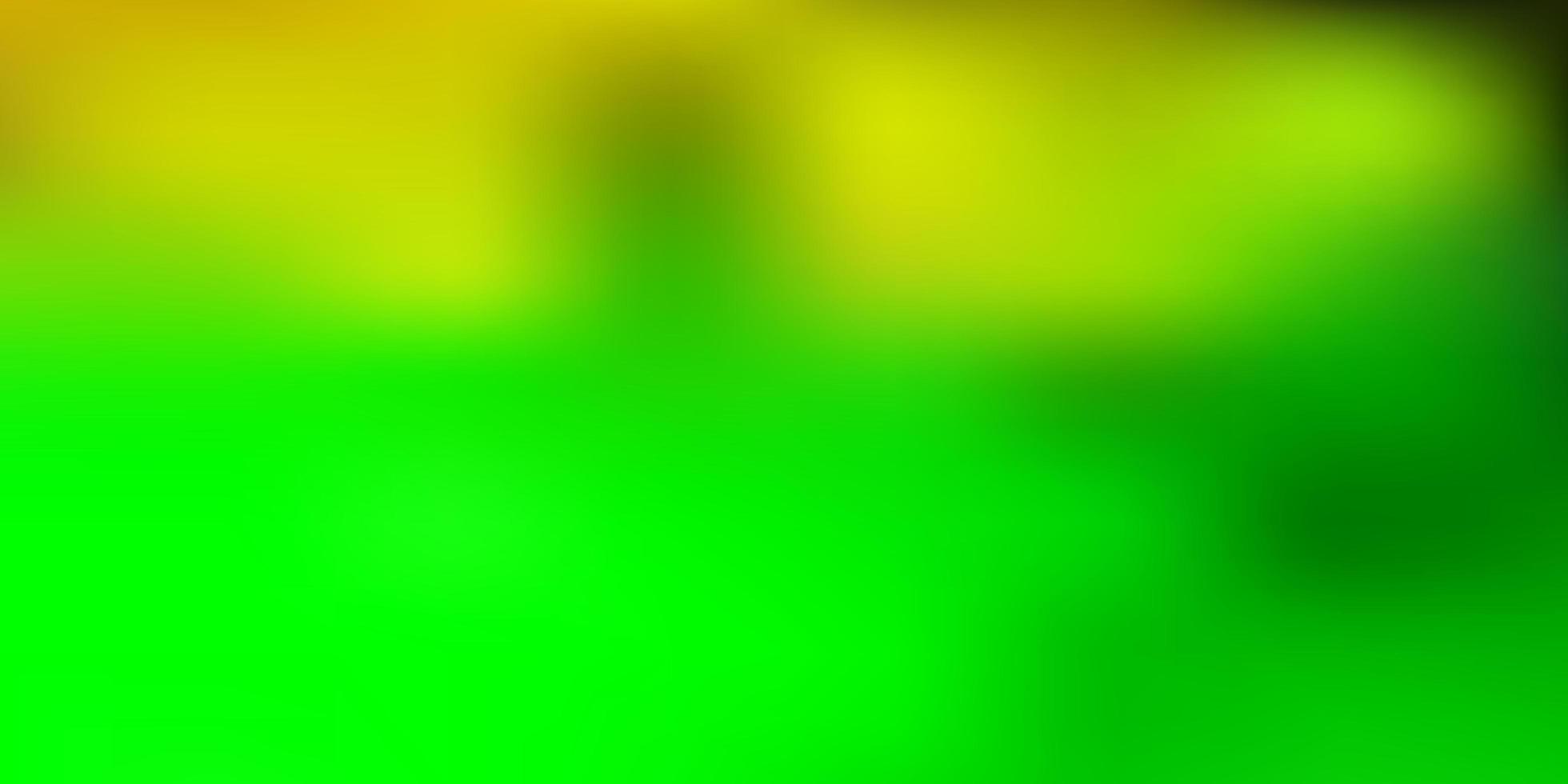 patrón de desenfoque abstracto de vector verde claro, amarillo.