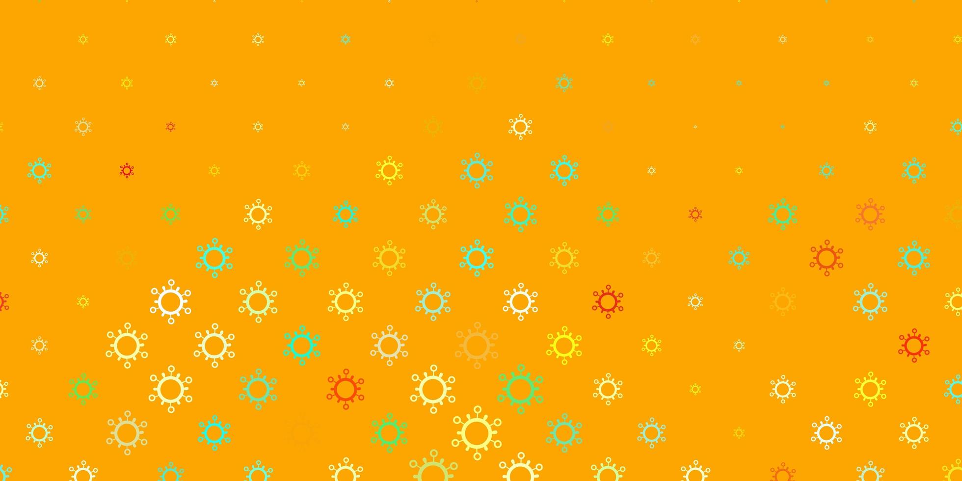 Light multicolor vector template with flu signs.