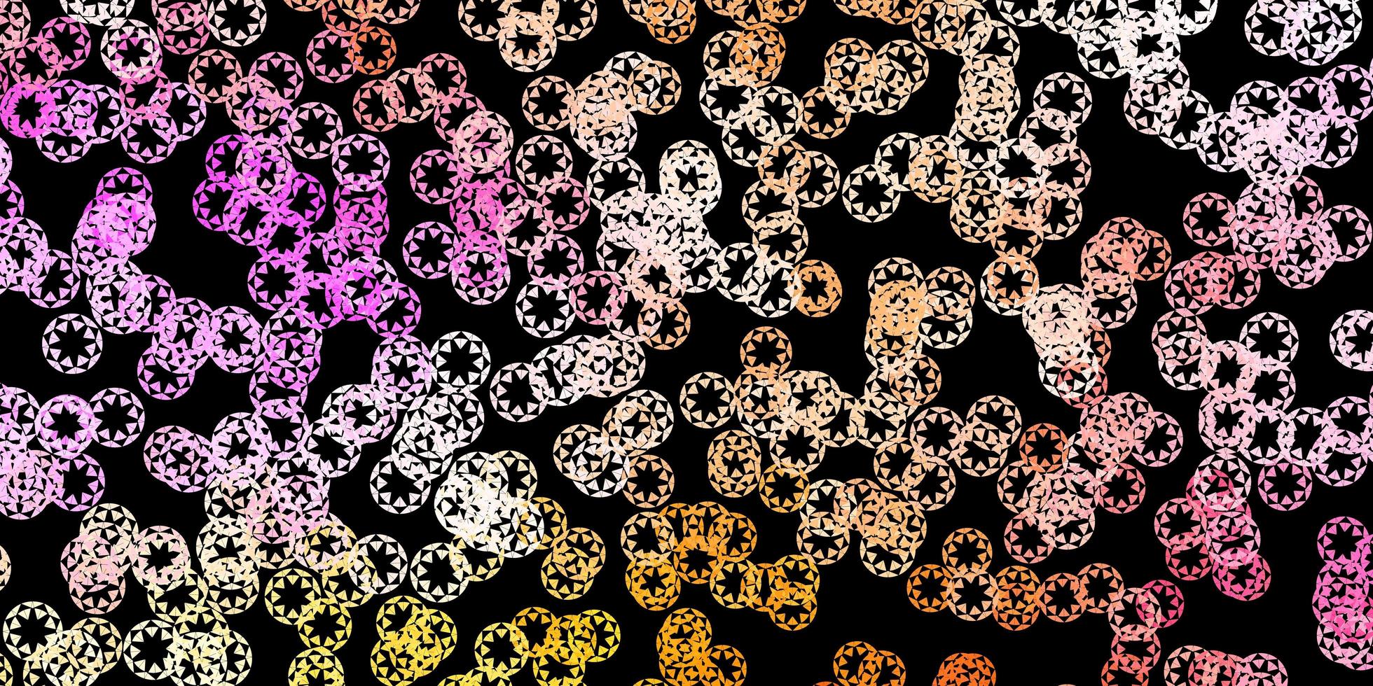 Dark pink, yellow vector texture with disks.