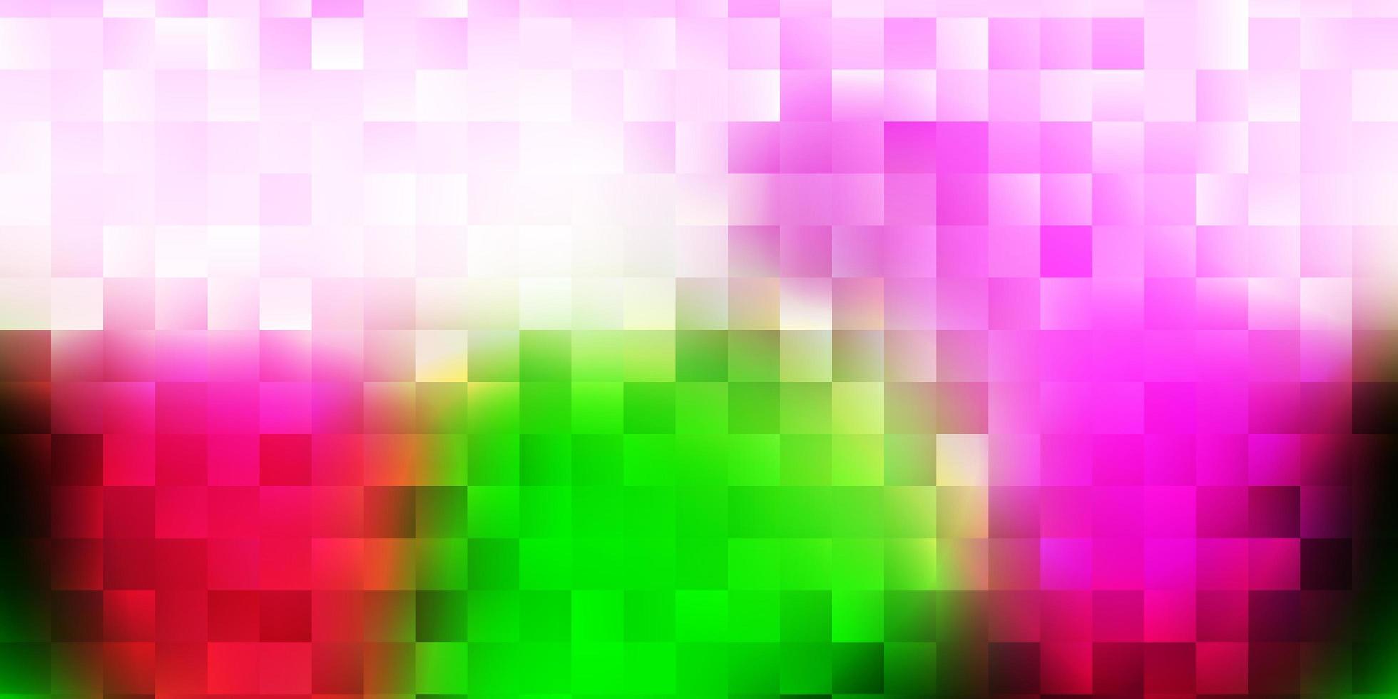 Fondo de vector rosa claro, verde con formas caóticas.