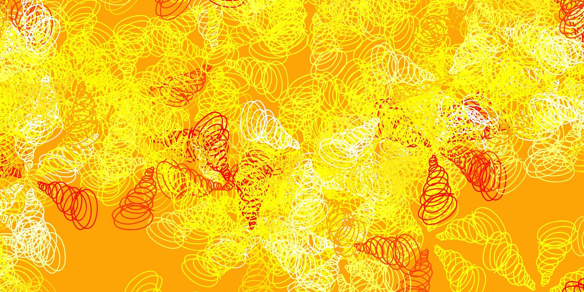 Light orange vector background with bent lines.
