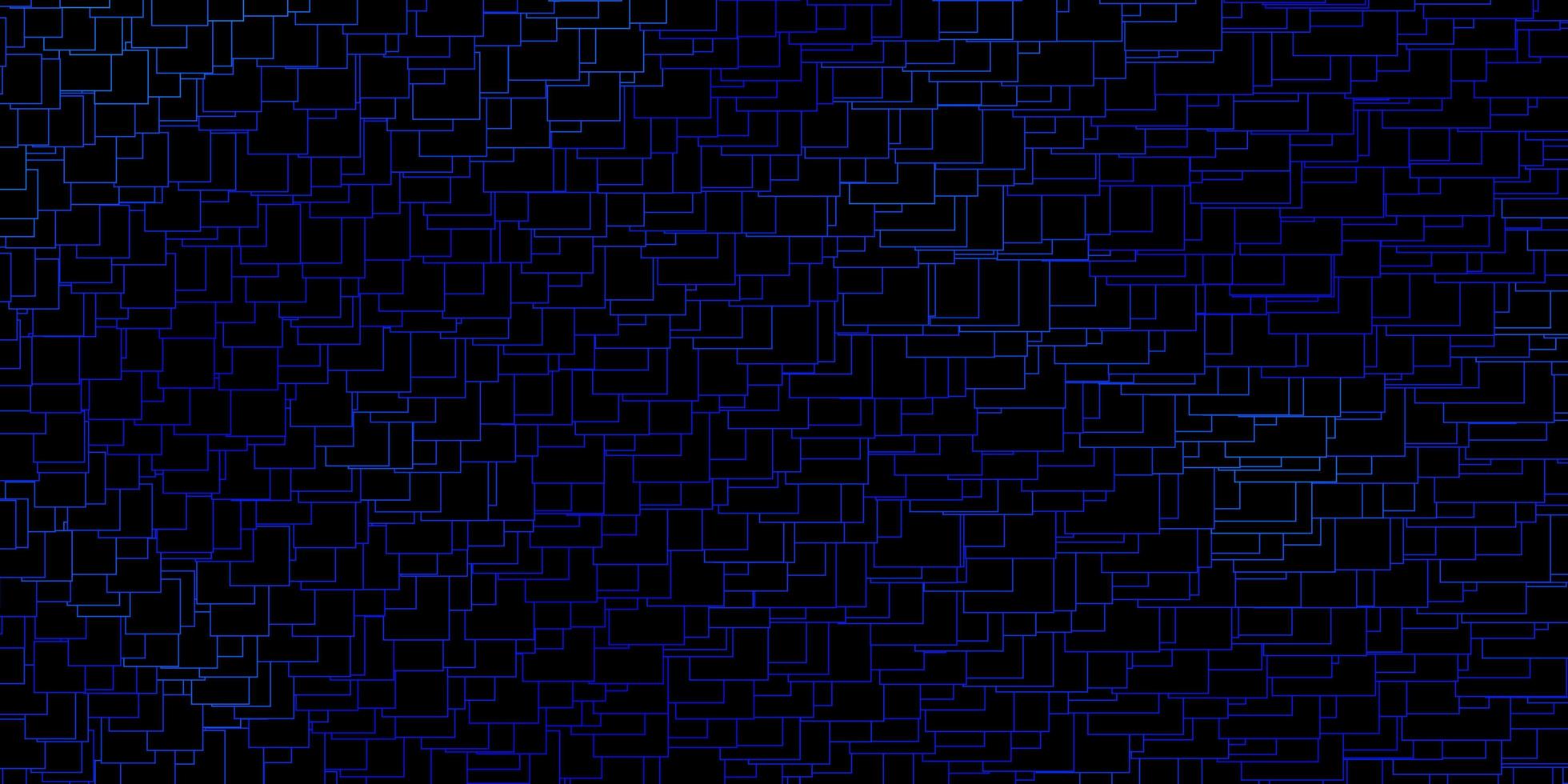 Dark BLUE vector template with rectangles.