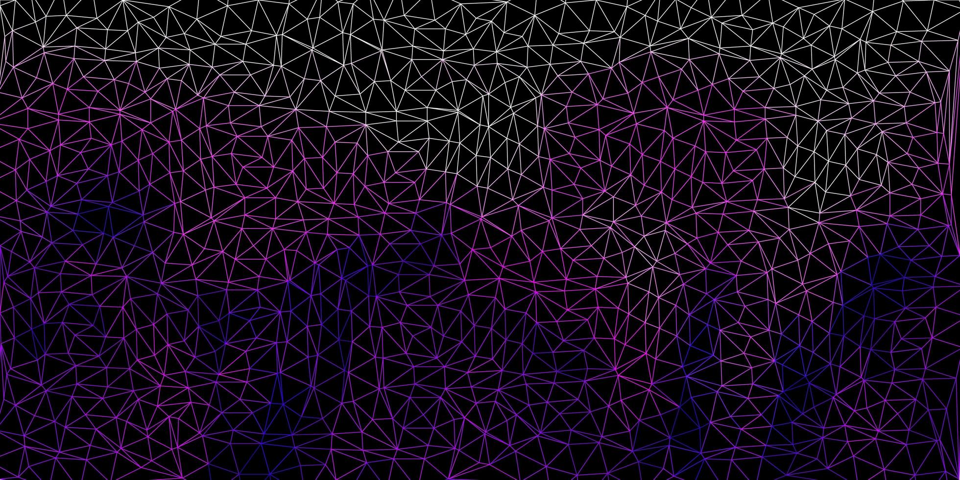 Dark purple vector polygonal pattern.