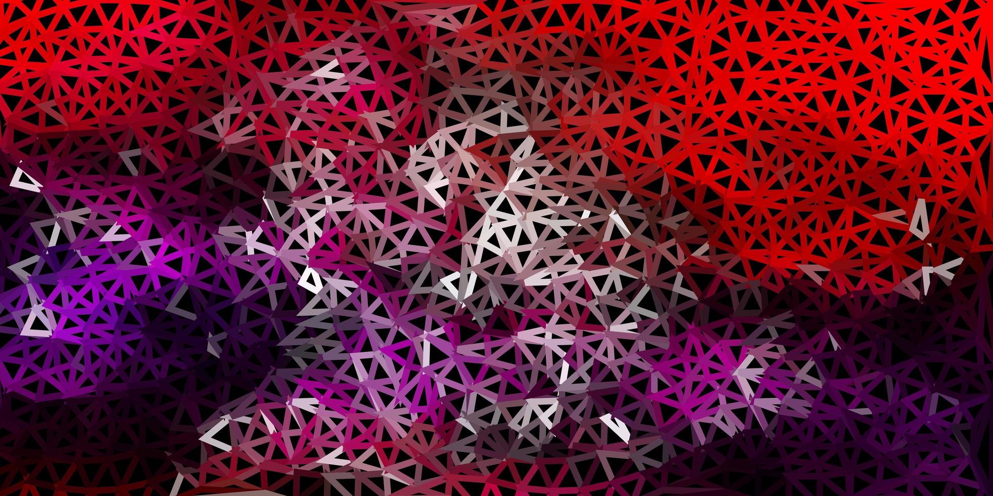 Light pink, red vector abstract triangle texture.