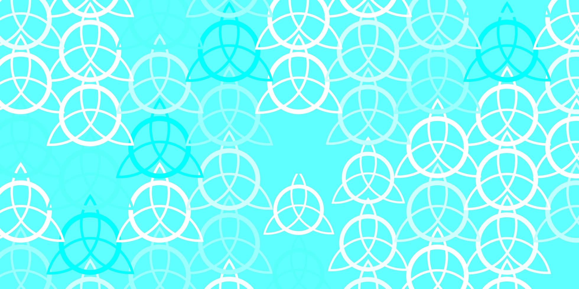 Light Green vector pattern with magic elements.