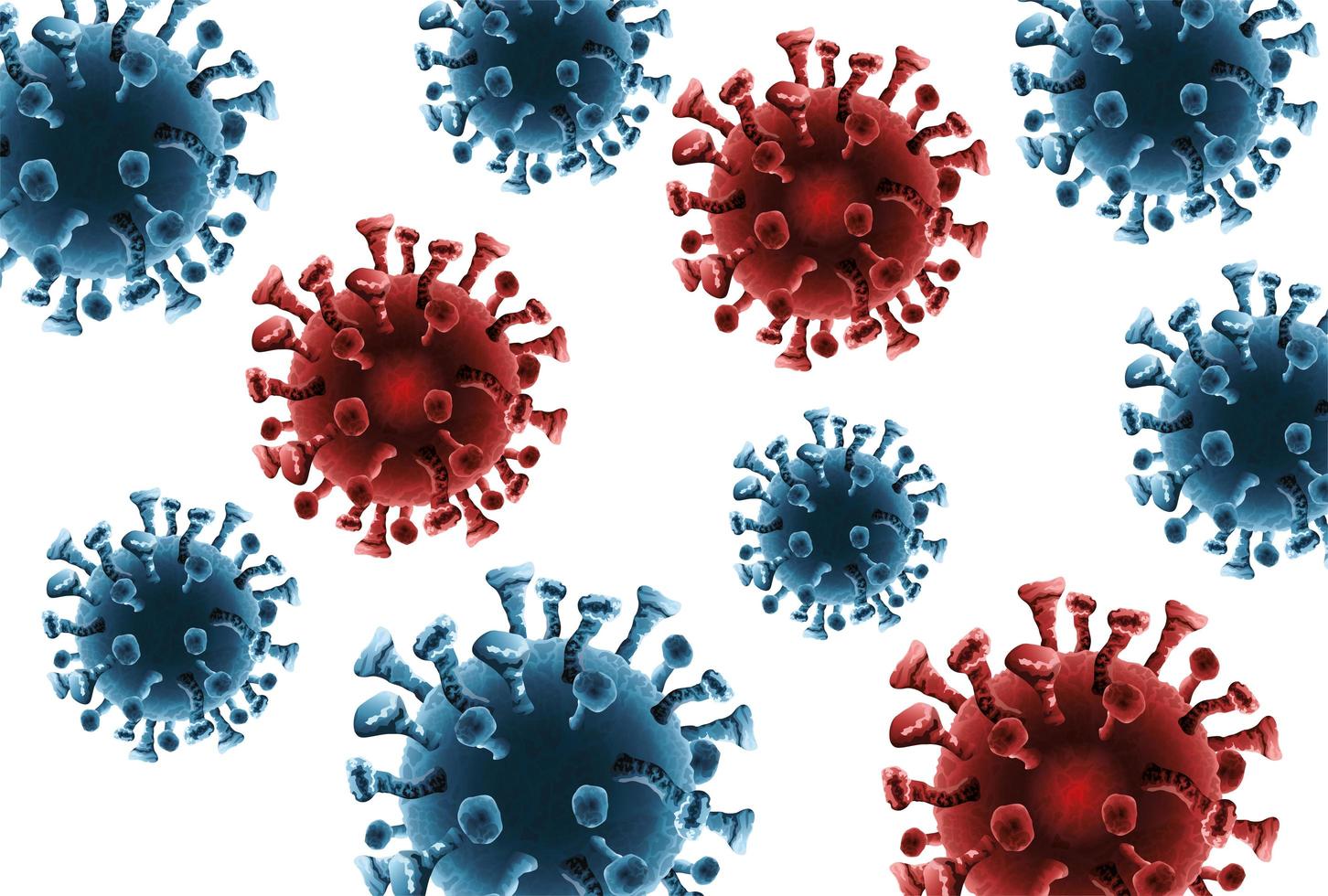 corona virus pandemic particles background vector