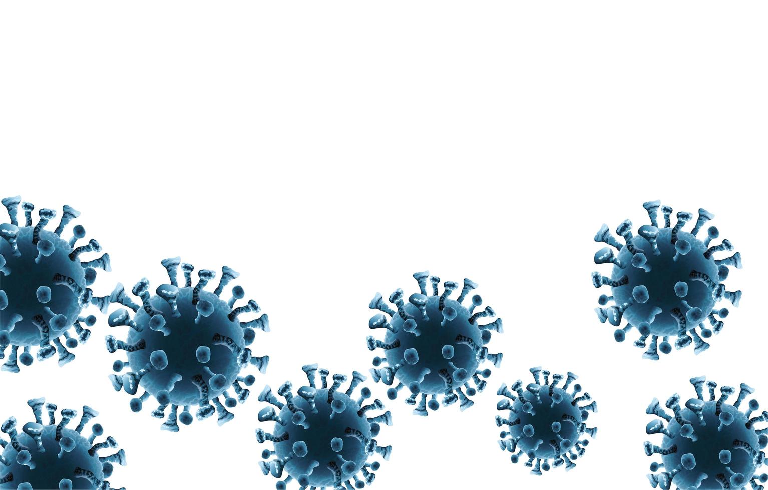 corona virus pandemic particles background vector