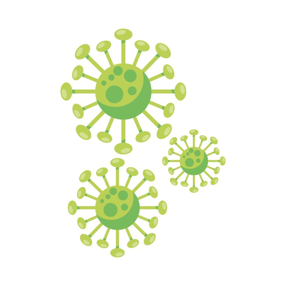 corona virus pandemic particles background vector