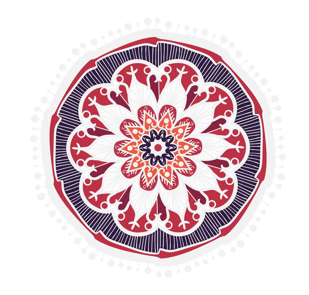 Mandala Line Template vector