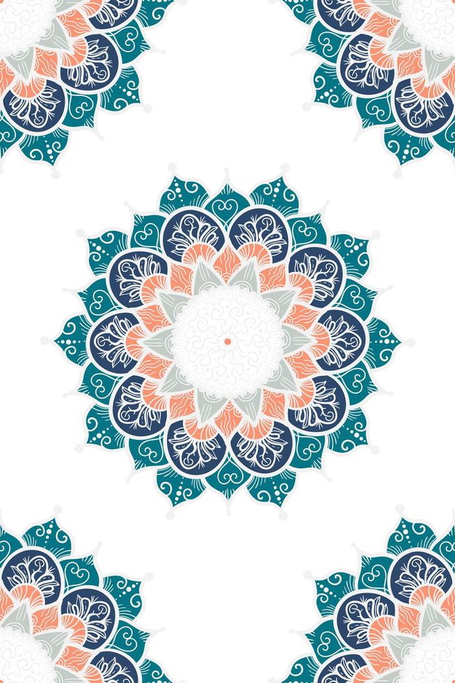 mandala de patrones sin fisuras vector