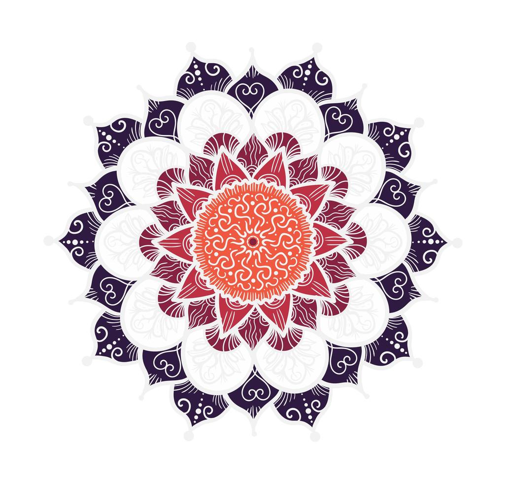 Mandala Line Template vector