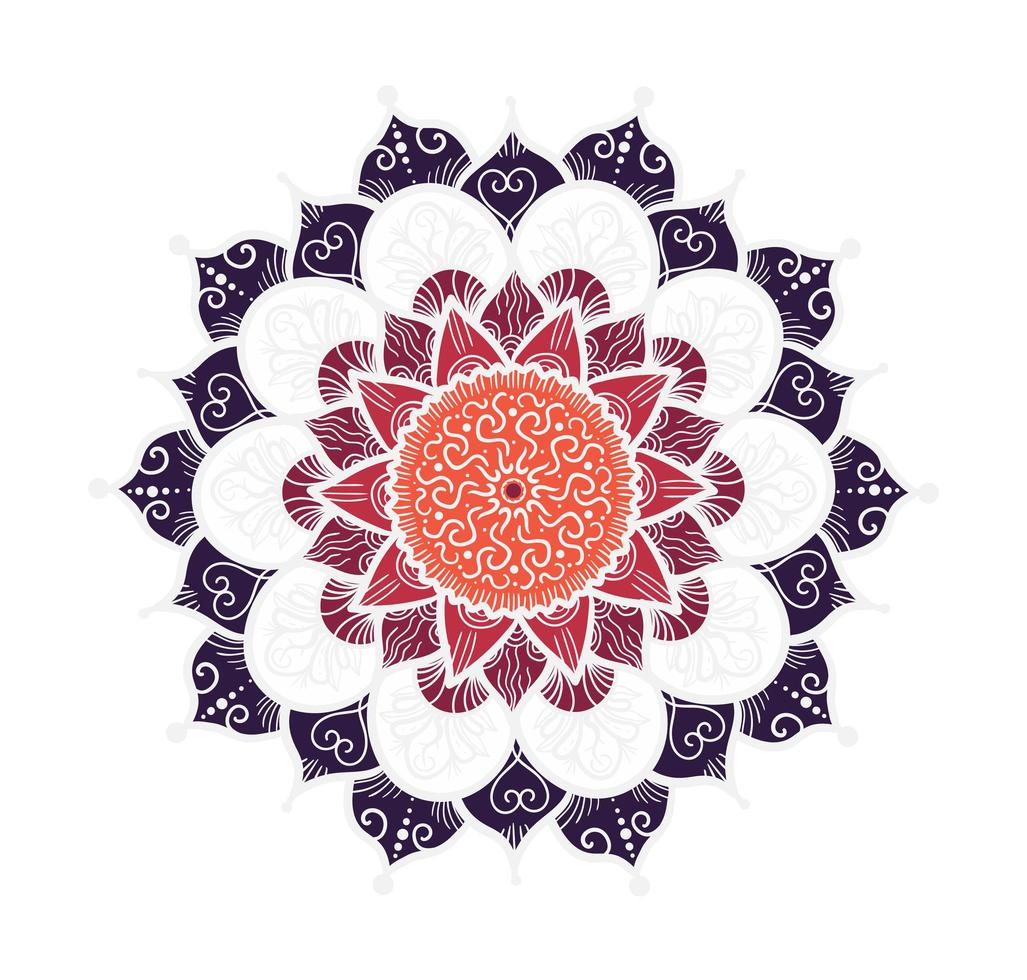 Mandala Line Template vector