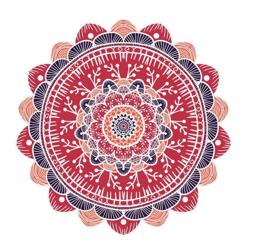 Mandala Line Template vector