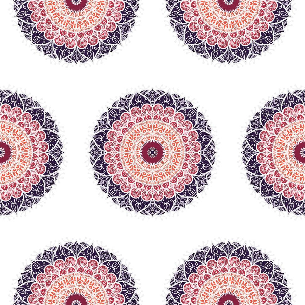 mandala de patrones sin fisuras vector